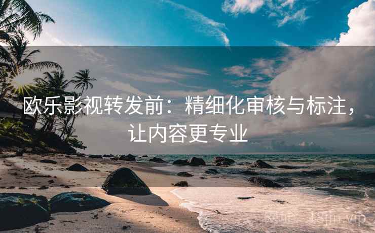 欧乐影视转发前：精细化审核与标注，让内容更专业